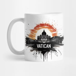 Vatican City Travel Ink Art Painting Mug